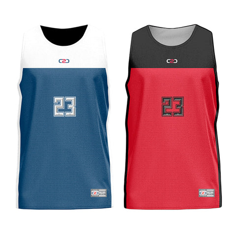 Stock Dream Core Reversible Basketball Singlet Navy/Red