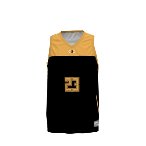 3D Dream Basketball Singlet Black/Gold