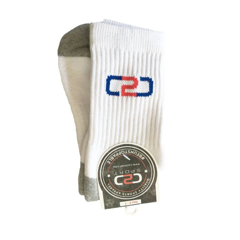 C2C Classic Crew Sock "White"