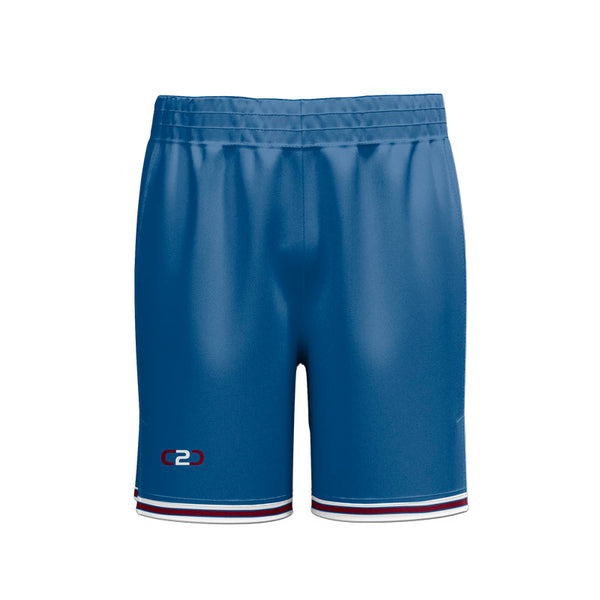 Custom Paris Basketball Shorts Above Knee Front View