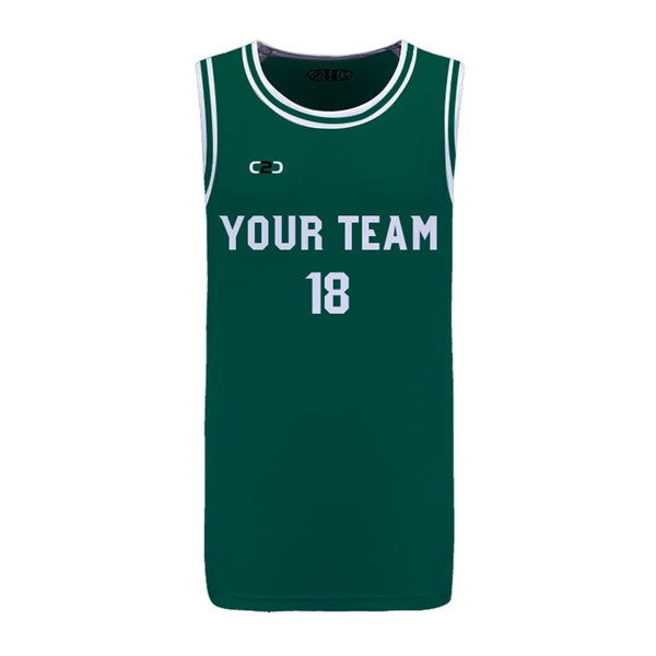 Custom CELTICS Icon HP Split Basketball Singlet Front View