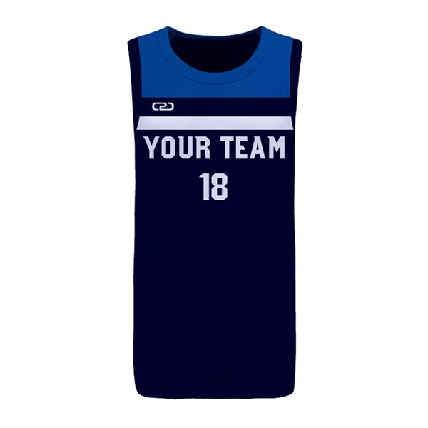 Custom WOLVES Icon HP Split Basketball Singlet Front View